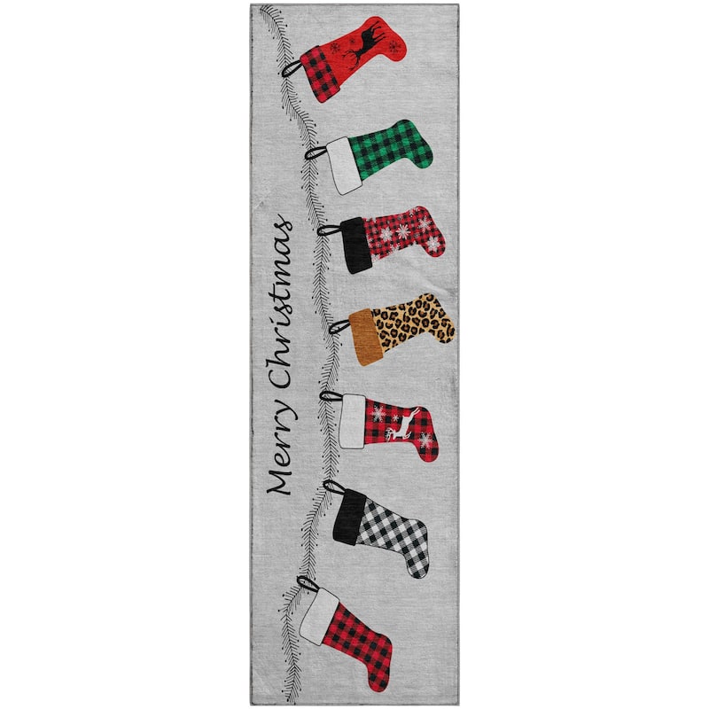 Premium Washable Super Soft Merry Christmas Stockings Mayfield Rug