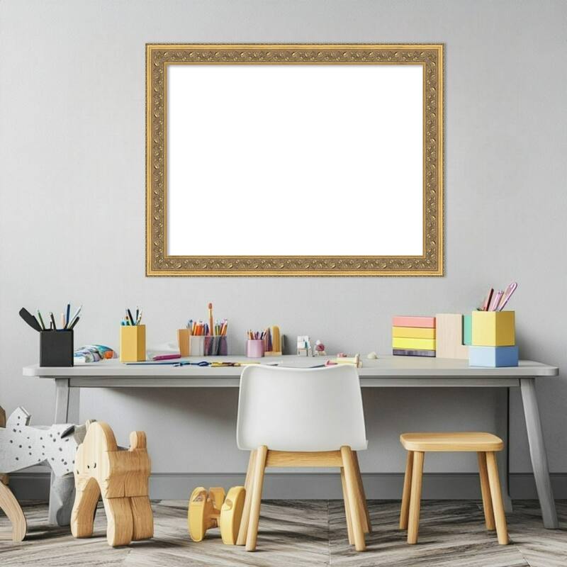 Carter Dark Gold Framed Dry Erase Magnetic Board