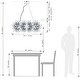 preview thumbnail 5 of 4, 12 Light Décor Sputnik Chrome Chandelier with Firework Crystal Accent - W:39.4"