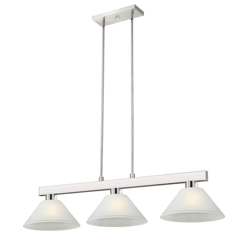 Cobalt 3 Light Billiard in Brushed Nickel - Brushed Nickel - N/A