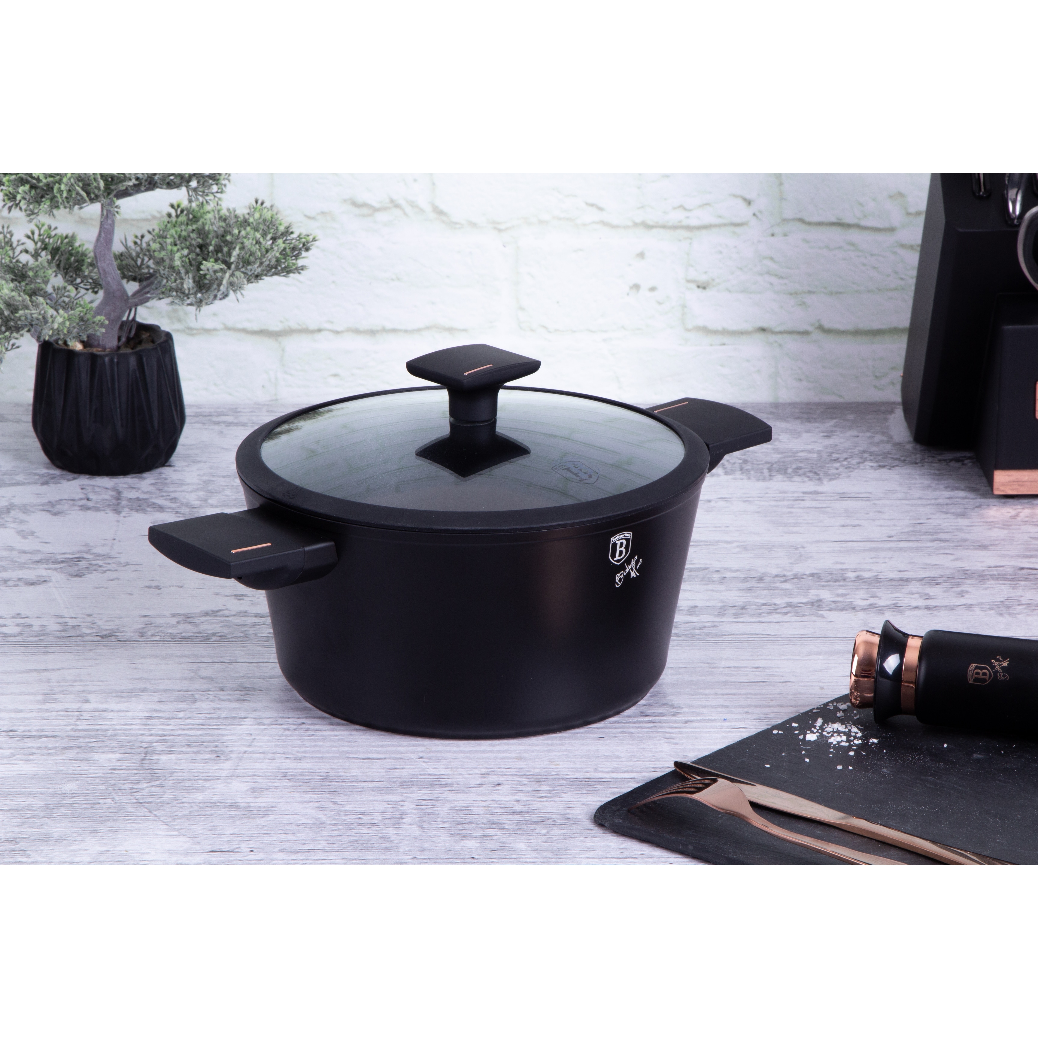 11pcs Pots and Pans Set, Induction Kitchen Cookware Sets Non Stick