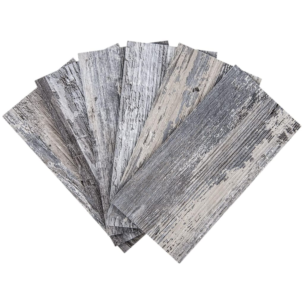 Art3dPeel and Stick Tile Backsplash for Kitchen Bathroom,Stick on Subway Tile Distressed Wood Plank