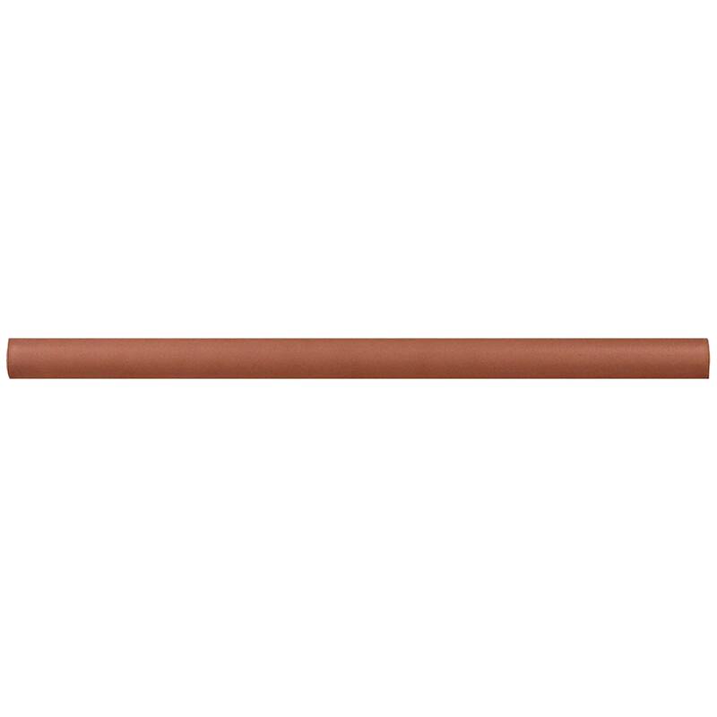 Apollo tile 0.5" x 8" Arte Matte Red Ceramic Tile (0.3 sq ft/case) - 10 Pack