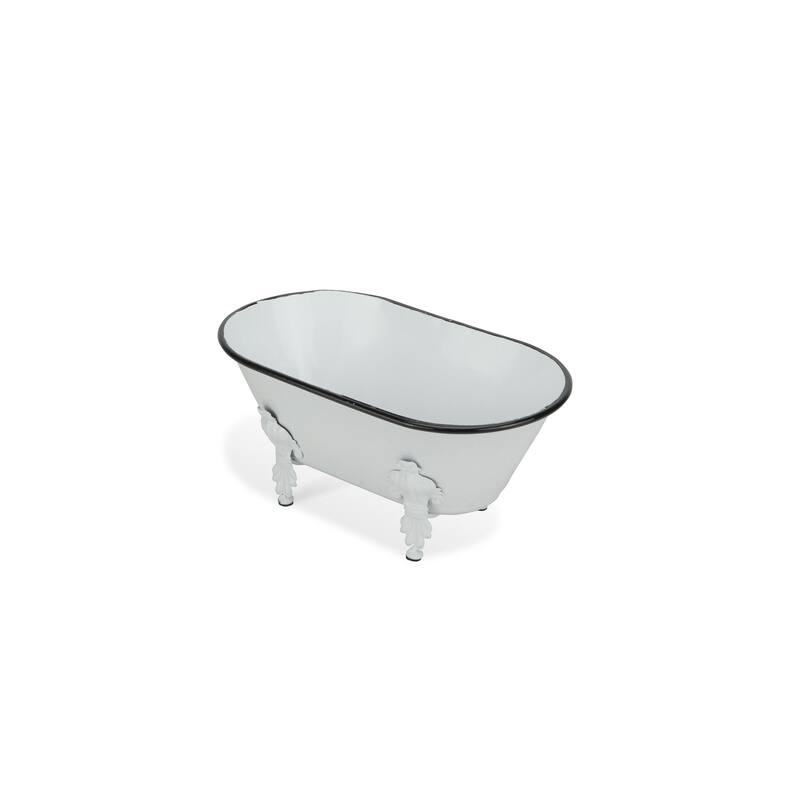 Gray Metal Large Decorative Bathtub