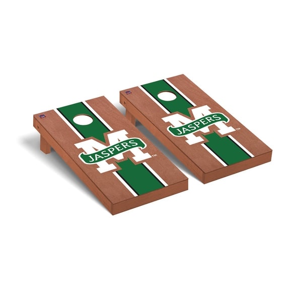 slide 2 of 5, Manhattan Jaspers Rosewood Cornhole Board Set