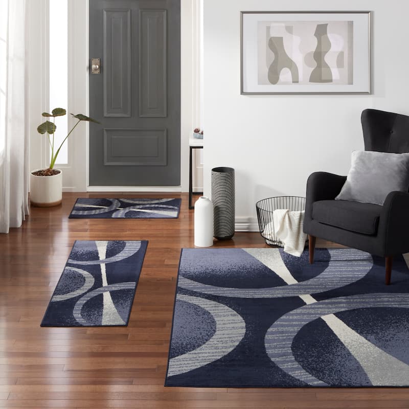 Home Dynamix Ariana Collection Contemporary 3-Piece Area Rug (4'11"x6'11", 1'8"x4'11", 1'8"x2'8")
