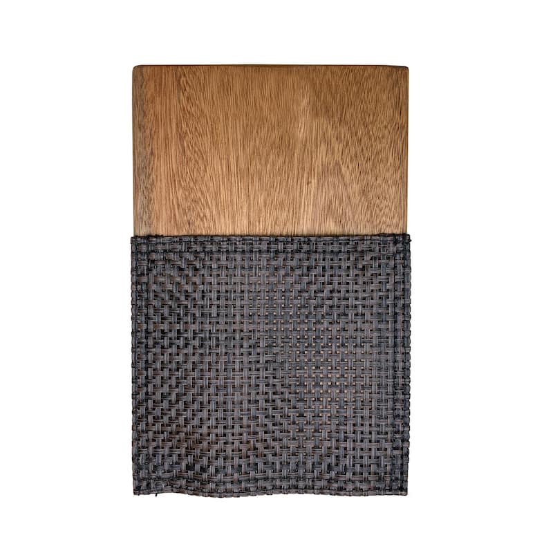 Eilaf Eucalyptus & Dark Brown Sling Stacking Armchair - N/A