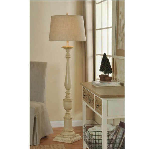 Off white floor lamp top