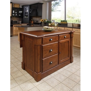 Homestyles Aspen Rustic Cherry Kitchen Island with