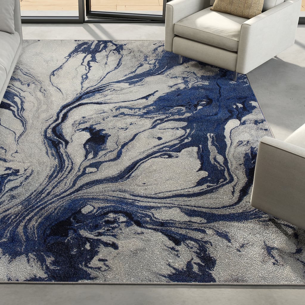 Domani Globe Modern Abstract Pattern Area Rug