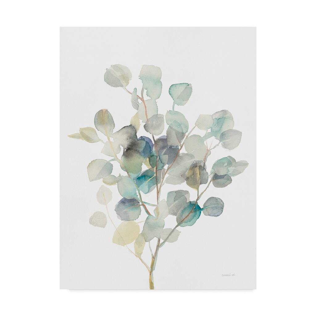 Danhui Nai 'Eucalyptus III White' Canvas Art