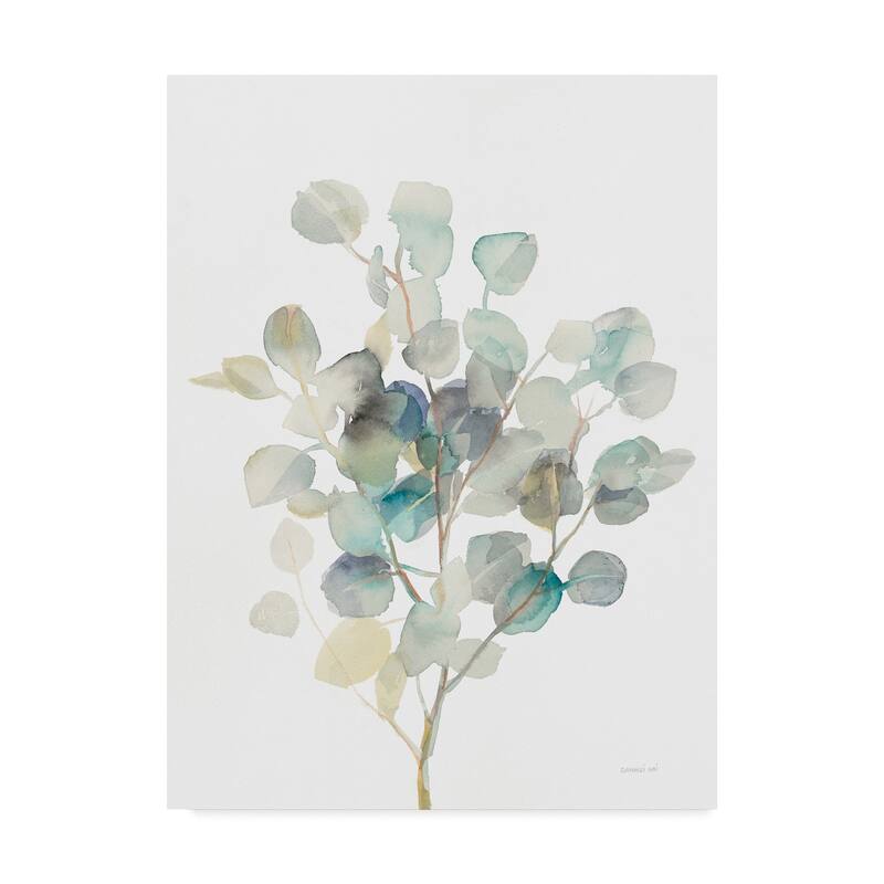 Danhui Nai 'Eucalyptus III White' Canvas Art