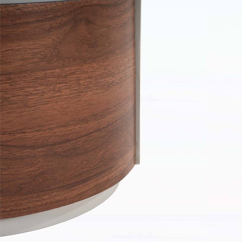 Retro Storage Round Side Table