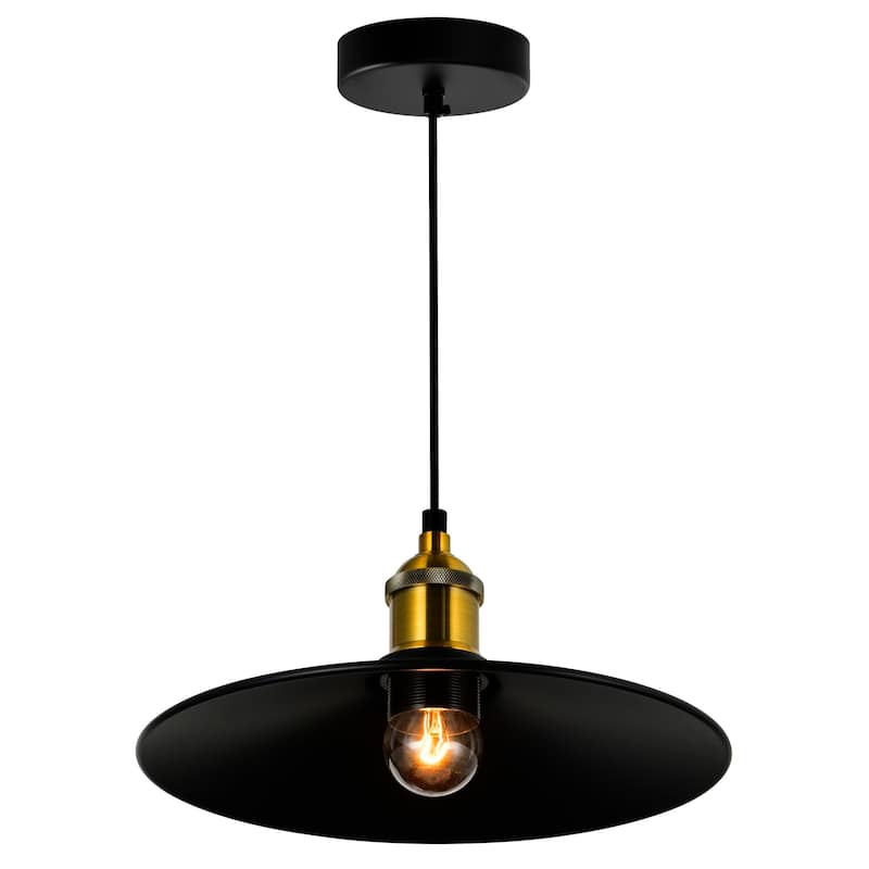Brave 1 Light 10in Black Mini Pendant