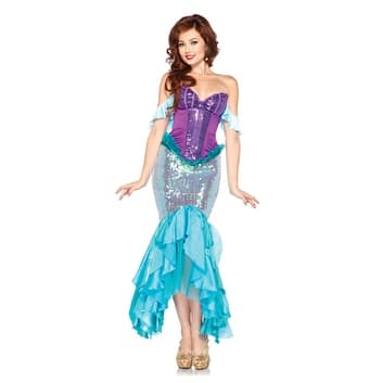 Shop Disney Princess Womens Deluxe Ariel Little Mermaid Costume Overstock 14672149