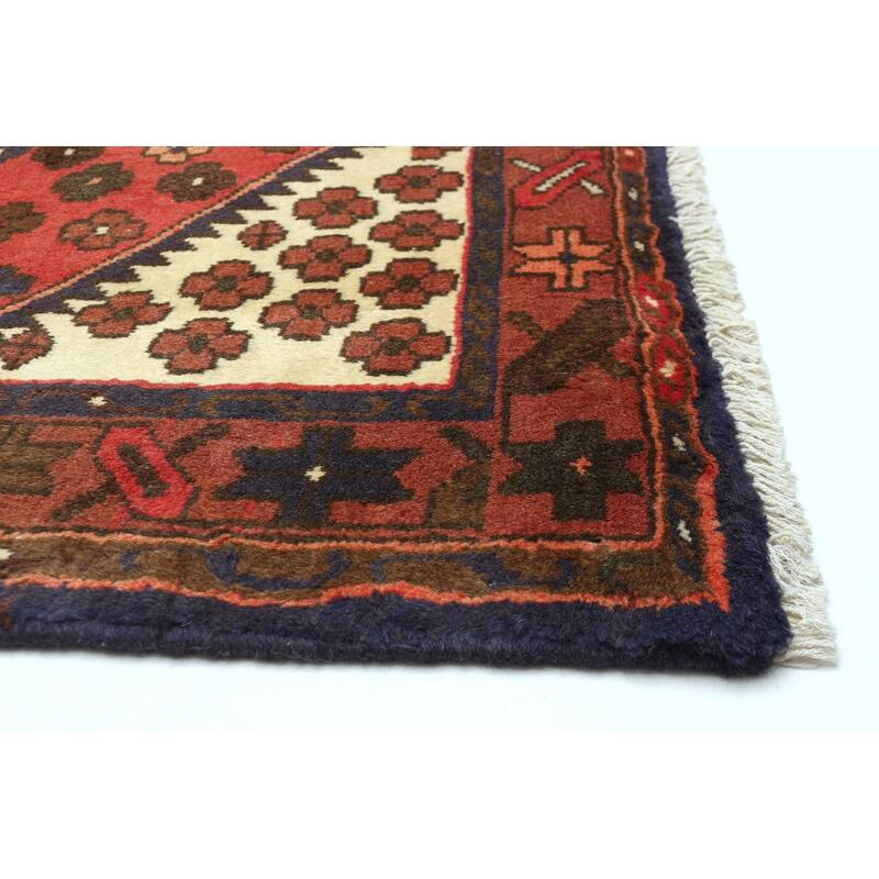 ECARPETGALLERY Hand-knotted Andelz Red Wool Rug - 3'2 x 5'0