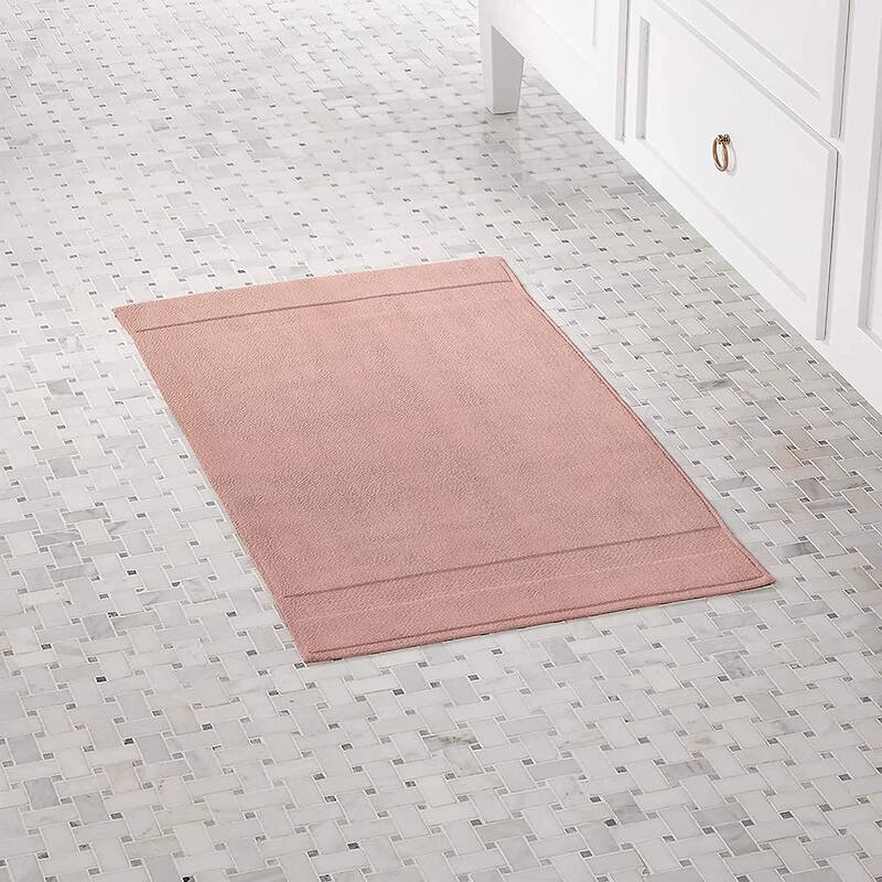 GOTS Certified Organic Cotton Feather Touch Quick Dry 900 GSM Bath Mat, 20"X33"