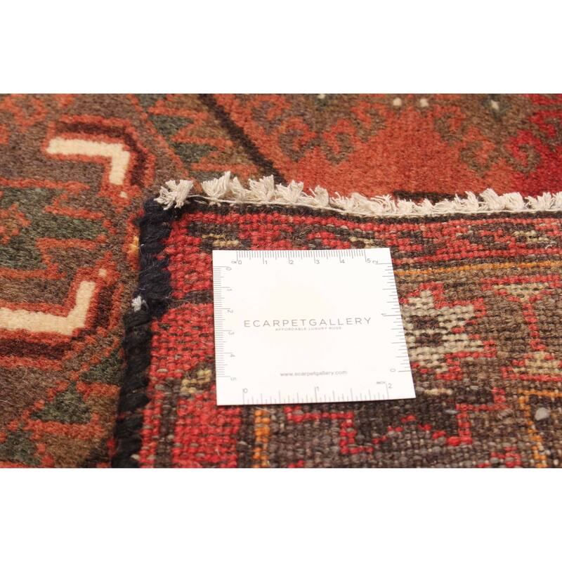 ECARPETGALLERY Hand-knotted Andelz Dark Red Wool Rug - 3' 3" x 4' 7"