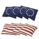 preview thumbnail 14 of 33, GSE™ Set of 8 Regulation Size Cornhole Bean Bags. Corn Hole Board Toss Game Replacement Bean Bags Betsy Ross Flag