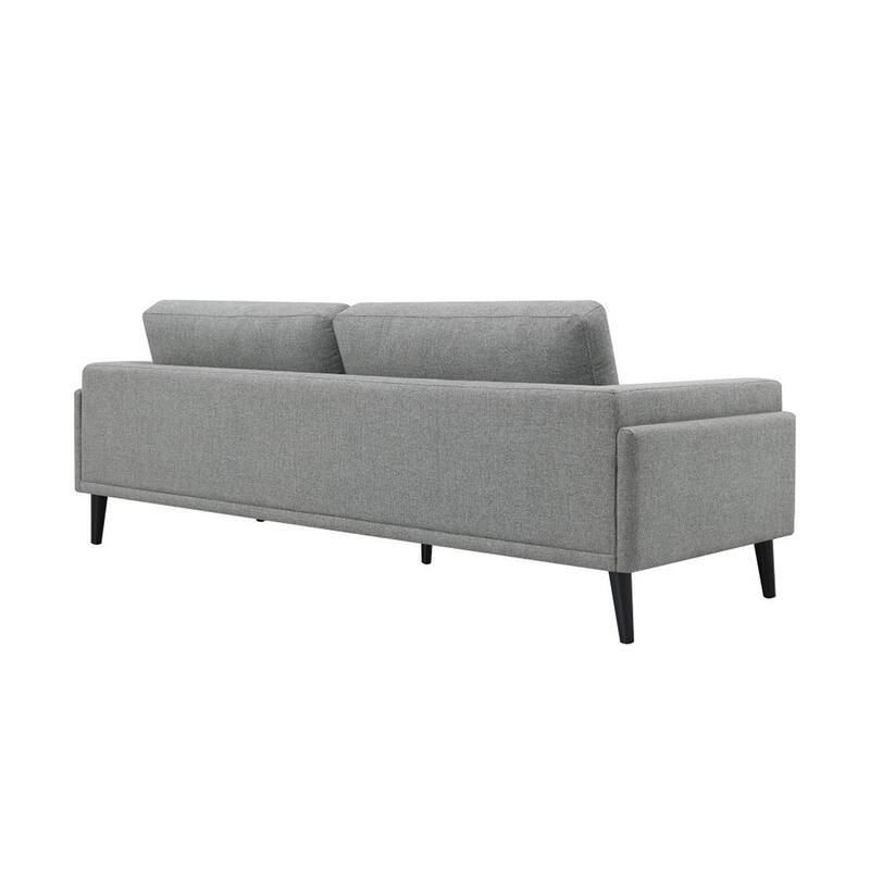 Upholstered Track Arms Sofa with Wooden Legs