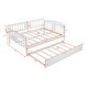 preview thumbnail 32 of 72, Elegant Design Daybed with Trundle Bed, Wooden Sofa Bed for Bedroom Living Room, Wood Platform Bed Frame for Kids Teens Guests