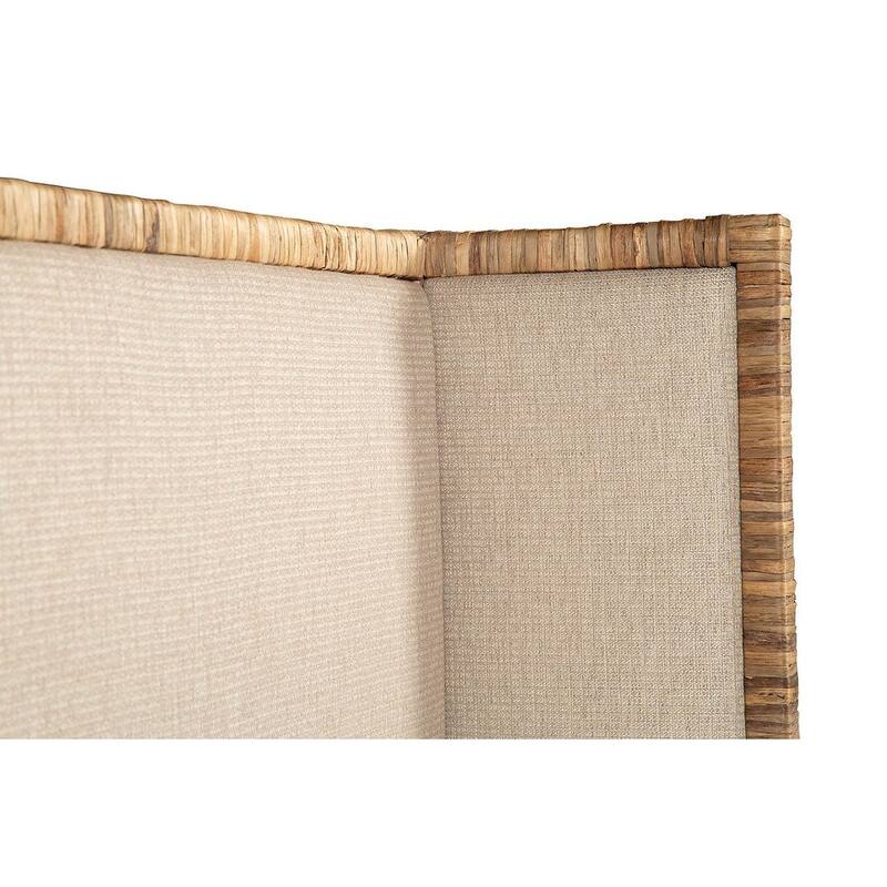 Furniture Classics Kimberly Natural Wood and Woven King Platform Bed