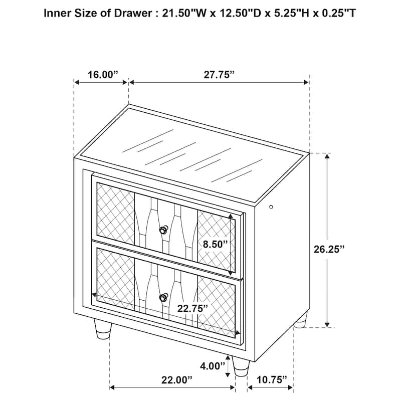Lorient Bedroom Set Ivory and Camel