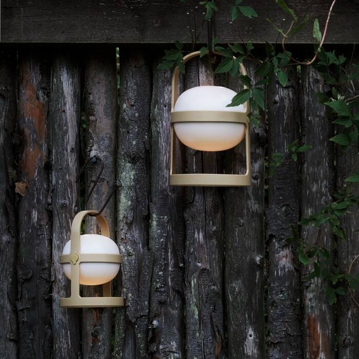 Soft Spot Solar Circular Lantern, Wheat