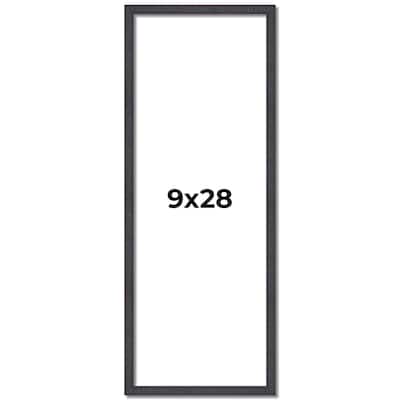 9x28 Frame Brown Solid Wood Picture Frame - Complete Modern Photo