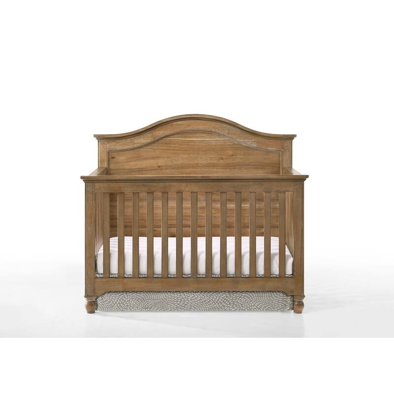 Highland 59" Wide Farmhouse Crib, Sand Dune Brown