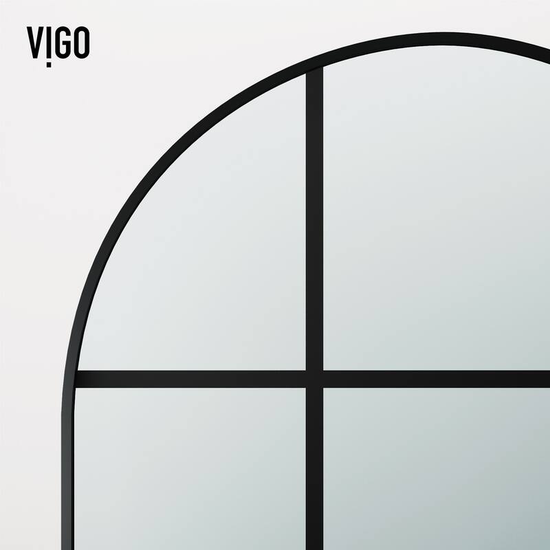 VIGO Arden 34" W x 78" H Framed Fixed Shower Screen