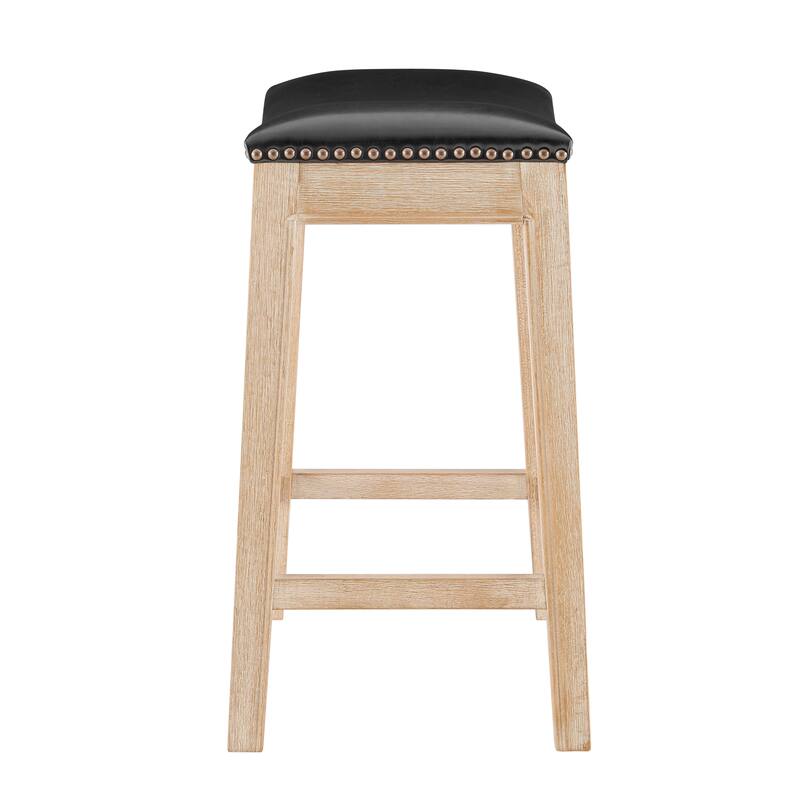 NPD Furniture Elmo KD Faux Leather Upholstered Counter Stool