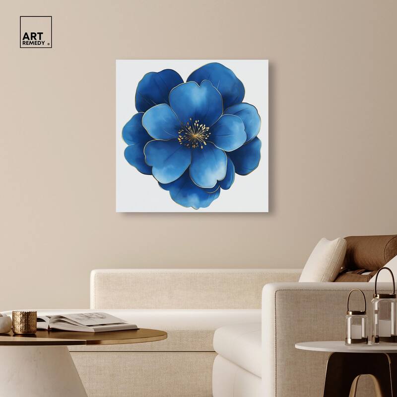 Blue Brilliance I Canvas by Art Remedy, Gallery Wrapped