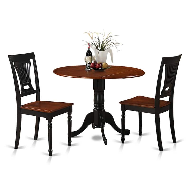 Round Dining Table Set for 2 - Kitchen Table with Chairs - Small Space Dining Furniture