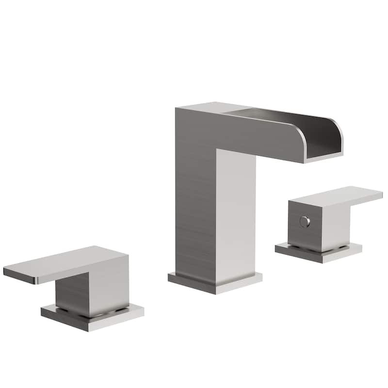 Widespread Bathroom Faucet Hot/Cold Water Deck Mounted Roman Tub
