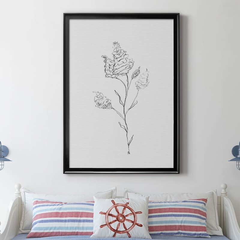 FLORAL SKETCH I Premium Framed Canvas - Ready to Hang