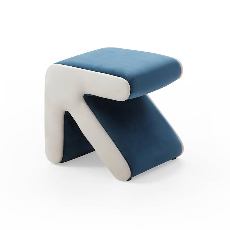 Modern Creative Upholstered Velvet Stool Ottoman