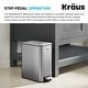 preview thumbnail 3 of 10, KRAUS WasteGuard 1.3 Gallon / 5 Liter Step Pedal Bathroom Trash Can
