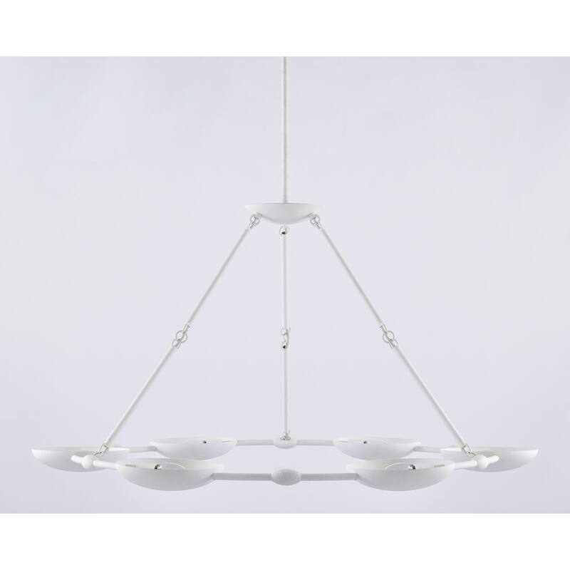 Kovacs P1316 Undertas 6 Light 48" Wide Ring Chandelier - Piastra Plaster