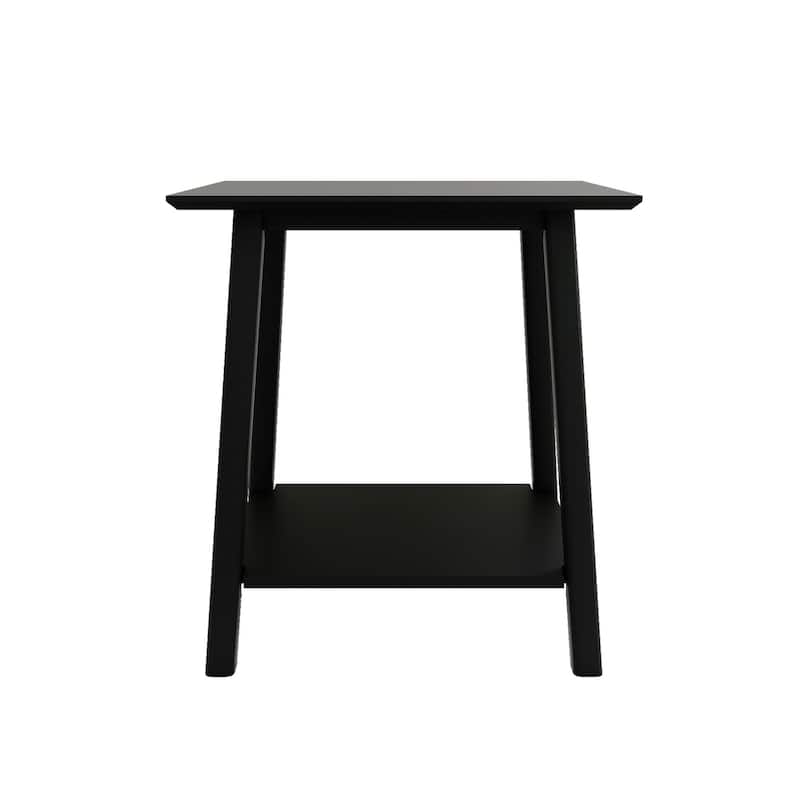 Plank and Beam Mid-Century Modern Accent End Table - 23" L x 16.25" W x 25.5" H