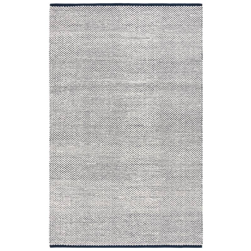 SAFAVIEH Vermont Vesta Transitional Wool Rug - 8' x 10' - Navy/Ivory