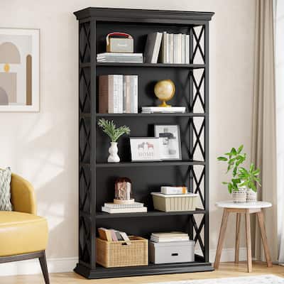 71-inch Tall 6-tier Industrial Bookcase - 11.8"D x 31.5"W x 70.86"H
