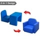 preview thumbnail 12 of 12, Qaba 2-in-1 Multifunctional Convertible Kids Table and Chair Set