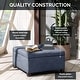 preview thumbnail 19 of 21, Madison Park Della Soft Close Storage Ottoman