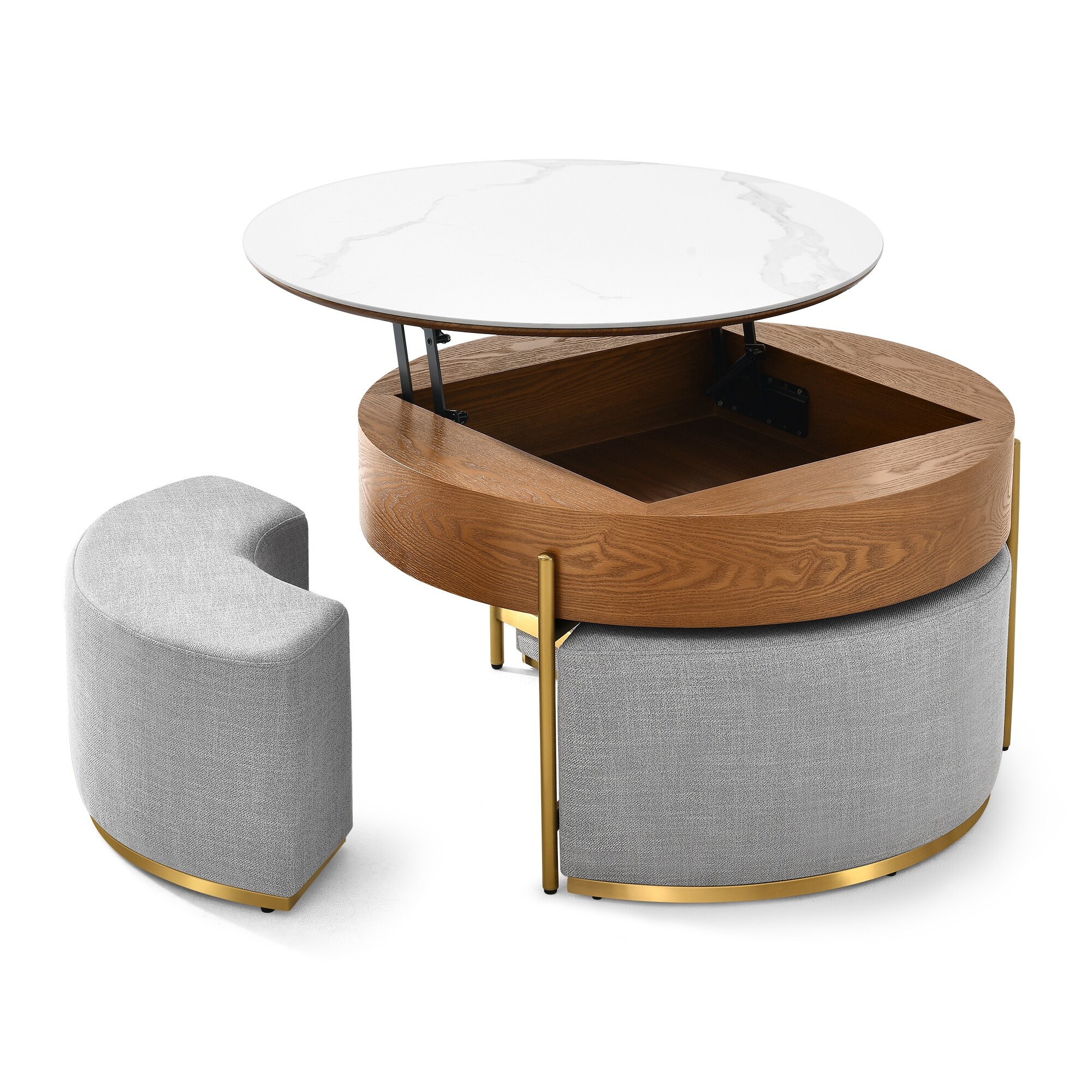 Lift Top Extendable 3 Legs Coffee Table with Storage - Bed Bath ...