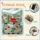 preview thumbnail 12 of 18, Height Adjustable 5 Piece Toddler Table and Chair Set with Storage Box, Easy to Wipe Activity Table with 4 Chairs