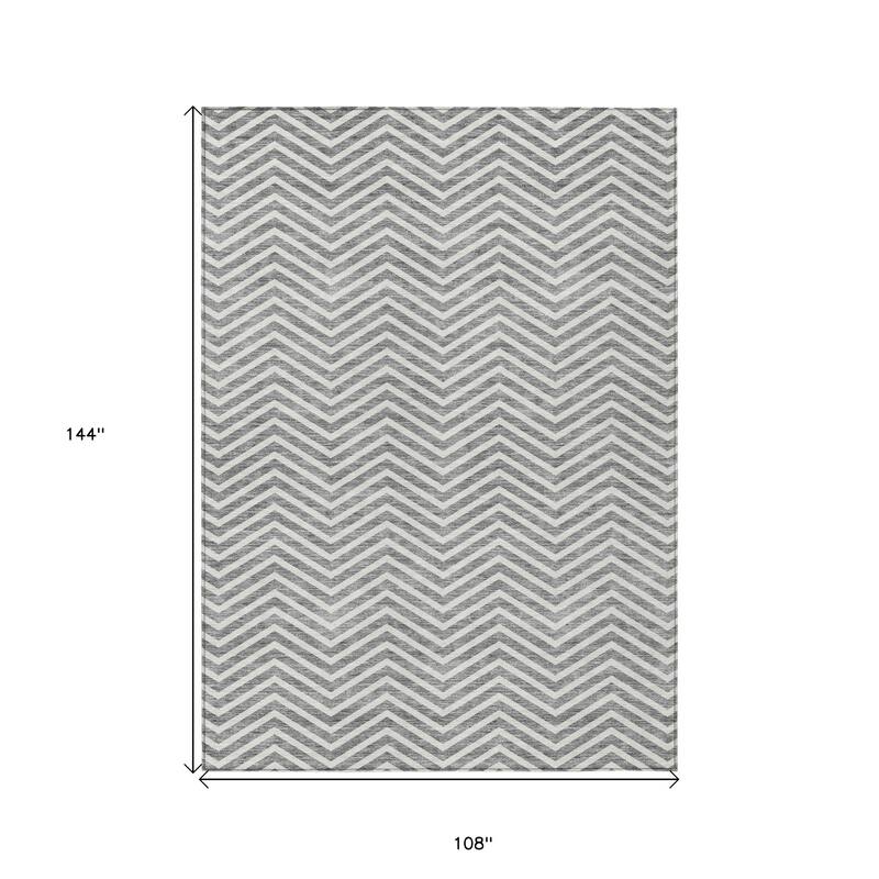 HomeRoots Chevron Transitional Rectangle Outdoor Rug