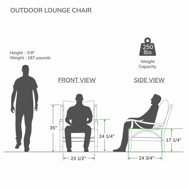 Cambridge Casual Lowell 5-piece Teak Wood Outdoor Conversation Set