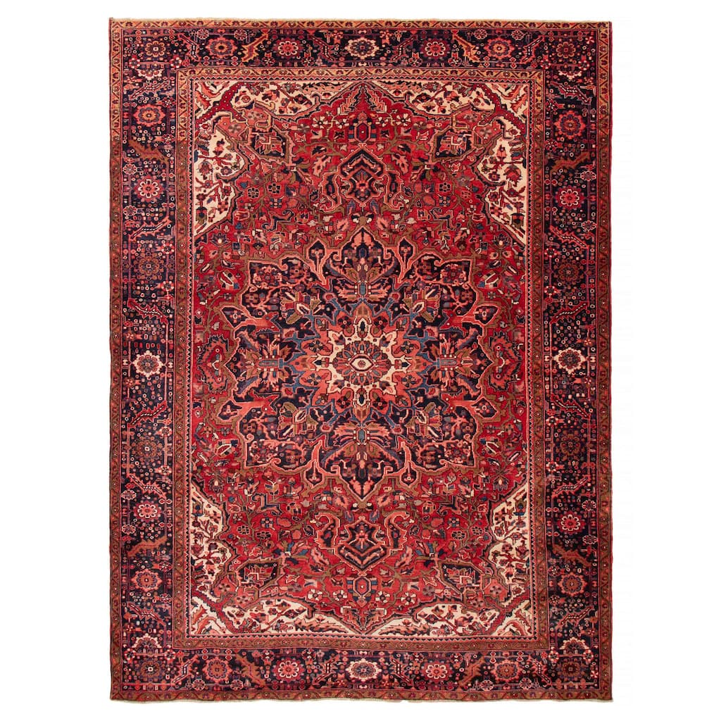 ECARPETGALLERY Hand-knotted Sarabi Red Wool Rug - 9'9 x 13'2