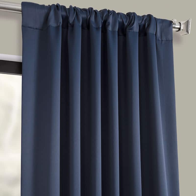 Exclusive Fabrics Room Darkening 96-inch Curtain Panel Pair (2 Panels)